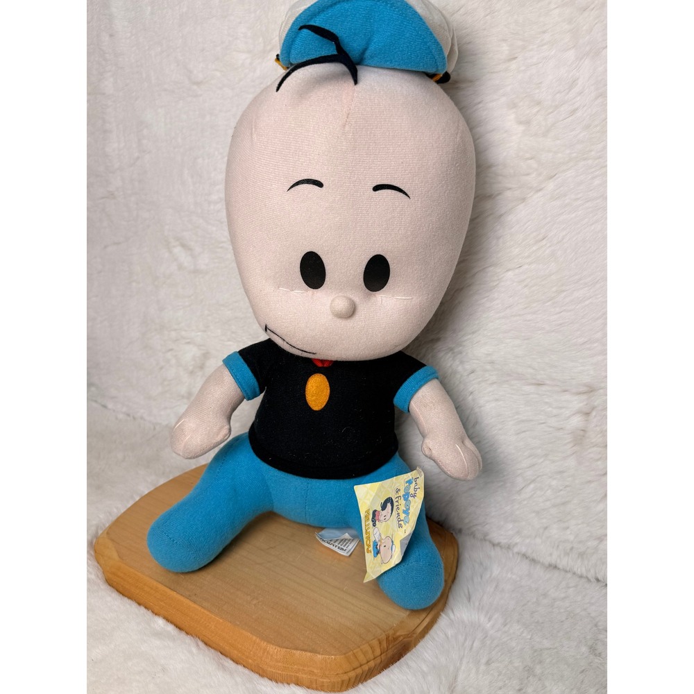 Kellytoy Baby Popeye & Friends 14" Plush Stuffed Toy 2009 3391L Blue Black